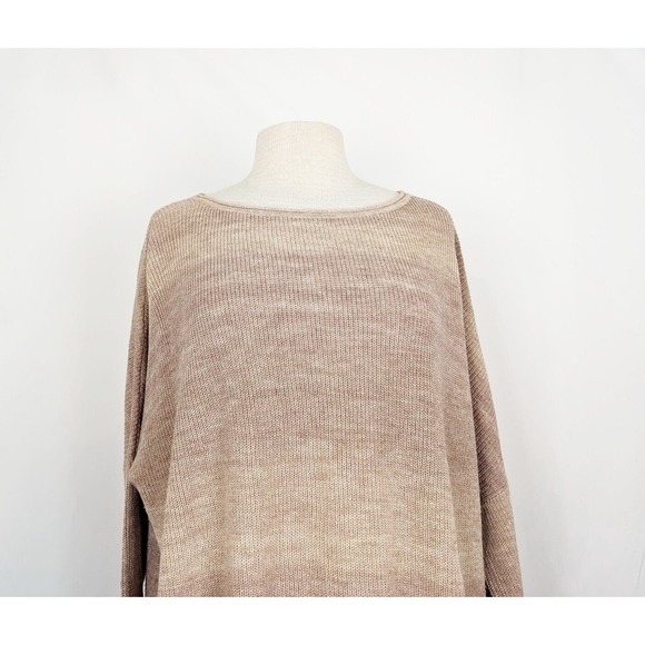J.Jill Sweater Beige Ombre Boat Neck Dolman Sleeve Sweater Misses Size L - Picture 2 of 8